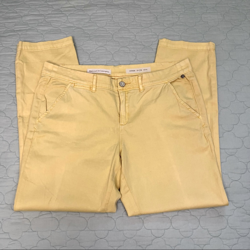 Pilcro & the Letterpress Hyphen Boyfit Slouch Pants in Yellow — size 31